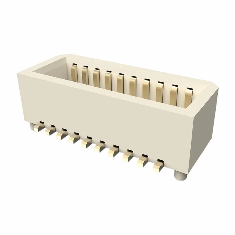 0,8 mm kontaktligzdas dubultā rinda taisna smt
