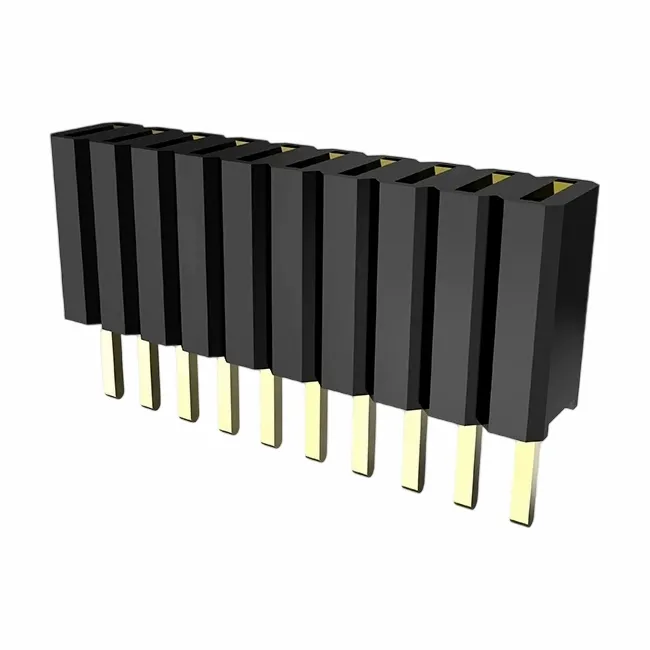 1,27x2,54mm sieviešu galvenes dubultā rindas iemērkšana