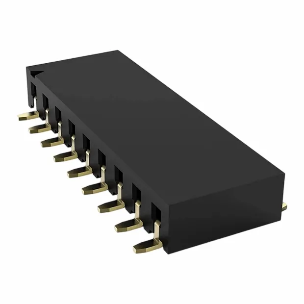 2,54mm sieviešu galvenes vienas rindas sānu ieraksts Smt u tips