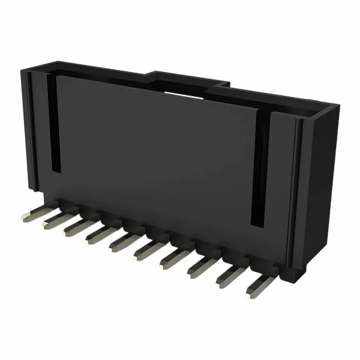 2,54 mm vafele, vienas rindas 90 grādu slīpums H11,5 mm