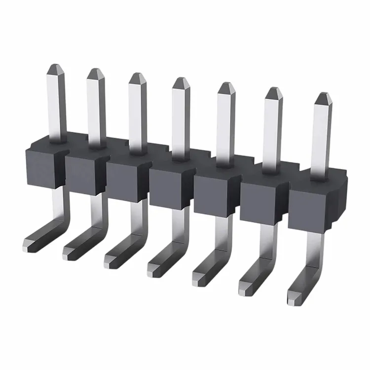 3,96 mm tapu galvenes vienas rindas taisnā leņķa iemērkšana